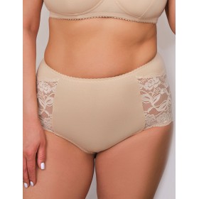 Высокие трусы с кружевом Valmira 2922 бежевый, Цвет: бежевый, Размеры: M