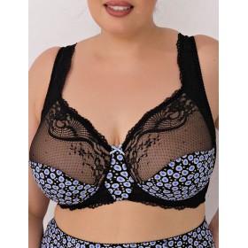 Бюстгальтер с мягкой чашкой Valmira 1112 черный с синим, Цвет: черный с синим, Размеры: 90C