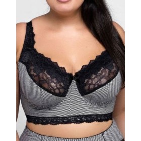 Бюстье из хлопка Valmira 1144/G гусиные лапки, Цвет: гусиные лапки, Размеры: 80D