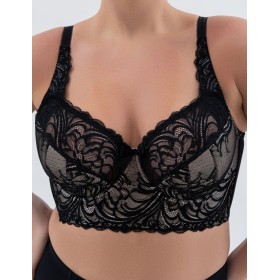 Полумягкий кружевной бюстгальтер бюстье Valmira 1144 ночная волна II, Цвет: ночная волна II, Размеры: 75I
