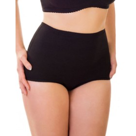 Высокие трусы из хлопка Valmira 2930 черный, Цвет: черный, Размеры: M