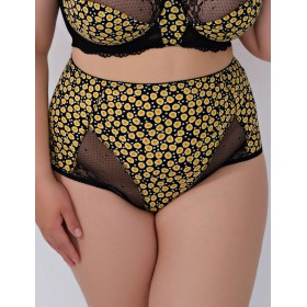 Трусы макси Valmira 2959/M черный с желтым, Цвет: черный с желтым, Размеры: M