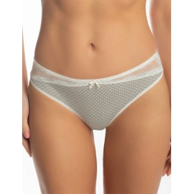 Трусики бразилиана из хлопка Valmira 3358/G молочная графика, Цвет: молочная графика, Размеры: M