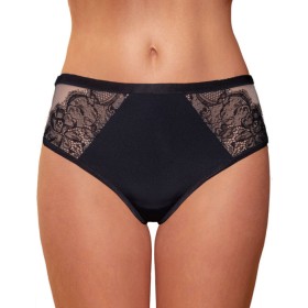 Трусы брифы Fluide DIVINE 2055 черный/миндаль, Цвет: черный/миндаль, Размеры: XS