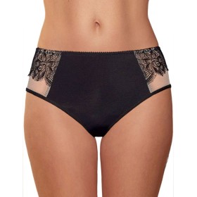 Трусы слипы Fluide DIVINE 2065 черный/миндаль, Цвет: черный/миндаль, Размеры: S