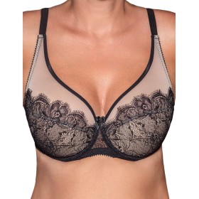 Бюстгальтер полумягкий Fluide DIVINE 6081 черный/миндаль, Цвет: черный/миндаль, Размеры: 70D