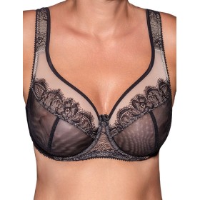 Бюстгальтер с широким бретелями Fluide DIVINE 7010 черный/миндаль, Цвет: черный/миндаль, Размеры: 80B