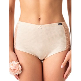 Набор высоких трусов слипов Key LPF 616 (2 шт), Цвет: бежевый+мята, Размеры: M