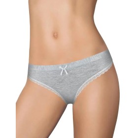 Трусы стринги Lovely Girl 6647 melange, Цвет: melange (серый), Размеры: S