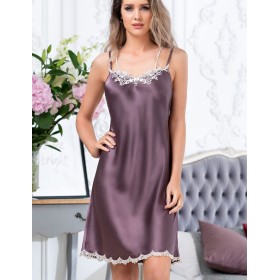 Сорочка шелковая Mia-Amore BRIGITTE 3680 сливовый, Цвет: сливовый, Размеры: 3XL