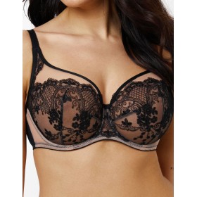 Бюстгальтер мягкий Subtille VENETIA BLACK soft, Цвет: черный+бежевый, Размеры: 100H