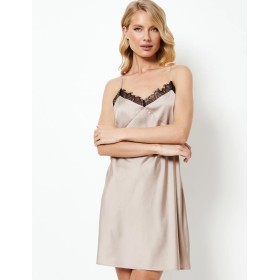 Атласная сорочка Aruelle BRIANA, Цвет: латте, Размеры: XS