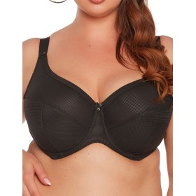 Бюстгальтер с поддержкой плюс Gaia 1058 SONIA PU Maxi черный, Цвет: черный, Размеры: 100E