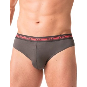 Мужские слипы Key MPP 178 A24 (2 шт) графит + серый, Цвет: графит + серый, Размеры: L