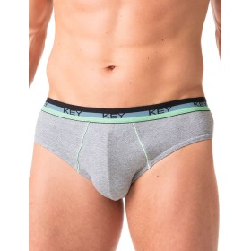 Мужские слипы Key MPP 188 A24 (2 шт) светло-серый + черный, Цвет: светло-серый + черны, Размеры: L