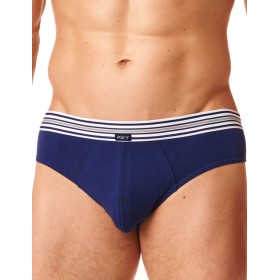 Мужские слипы Key MPP 273 B22 (2 шт) синий + серый, Цвет: синий + серый, Размеры: L