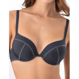 Бюстгальтер пуш-ап гель Mioocchi RIANA 8155 perla blu, Цвет: perla blu (серо-сини, Размеры: 85C