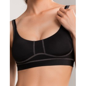 Бюстгальтер топ Mioocchi RIANA 8160 nero, Цвет: nero (черный), Размеры: S