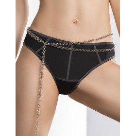 Трусы бразилиана Mioocchi RIANA 8255 nero, Цвет: nero (черный), Размеры: M