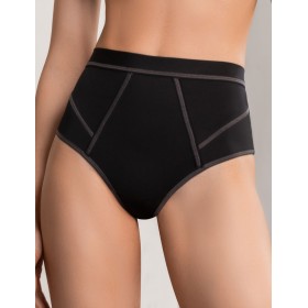 Трусы стринги высокие Mioocchi RIANA 8258 nero, Цвет: nero (черный), Размеры: M