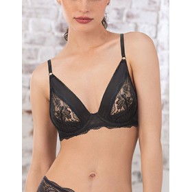 Мягкий бюстгальтер с поддержкой Mioocchi MALENA 8117 nero, Цвет: nero (черный), Размеры: 90B