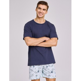 Мужская хлопковая пижама Taro AARON 3193-01, Цвет: синий, Размеры: L