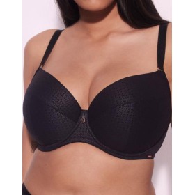 Бюстгальтер уплотненный Alles DIAMANTE U черный, Цвет: черный, Размеры: 85C