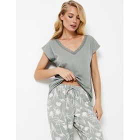 Пижама женская с брюками Aruelle FABIANA, Цвет: хаки, Размеры: S