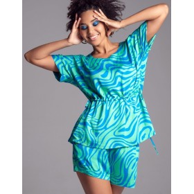 Комплект из вискозы с шелком Mia-Amore SEVILLE 5062 зеленый/голубой, Цвет: зеленый/голубой, Размеры: 4XL