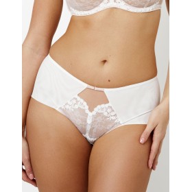 Трусы шорты высокие Subtille EIR WHITE MILK high waist, Цвет: молочный, Размеры: M