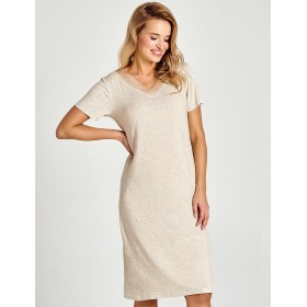 Сорочка с короткими рукавами Taro EDEN 3130-01, Цвет: бежевый, Размеры: S