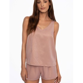 Пижама с жаккардовым узором Esotiq DARREN 41228, Цвет: пыльная роза, Размеры: XL