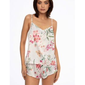 Сатиновая пижама топ и шорты Esotiq DARE 41231, Цвет: мультицвет, Размеры: L