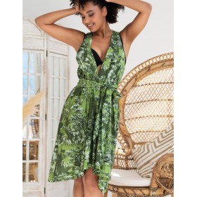 Сарафан из хлопка со льном Mia-Amore CRUISE 5230, Цвет: зеленый, Размеры: S/M