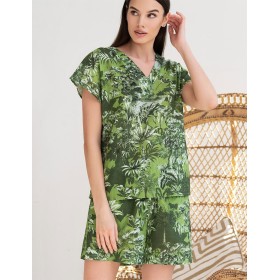 Натуральный комплект с шортами Mia-Amore CRUISE 5232, Цвет: зеленый, Размеры: S