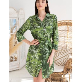 Рубашка из хлопка со льном Mia-Amore CRUISE 5237, Цвет: зеленый, Размеры: M