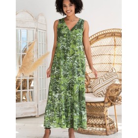 Удлиненное платье-халат Mia-Amore CRUISE 5238, Цвет: зеленый, Размеры: 3XL