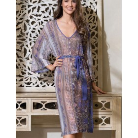 Пляжная туника с поясом Mia-Amore SALVADORA 7450, Цвет: сиреневый, Размеры: 4XL/5XL