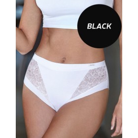 Трусы слипы хлопковые Janira LACE SKIN COTTON 1030867 Milano black, Цвет: black (черный), Размеры: M