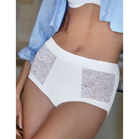 Трусы макси хлопковые Janira LACE SKIN COTTON 1030869 Maxi white, Цвет: white (белый), Размеры: M