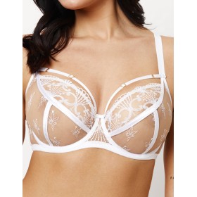 Легкий кружевной бюстгальтер Subtille AVRIL WHITE soft, Цвет: белый, Размеры: 70H