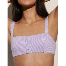 Пляжный бюст-топ Ysabel Mora 82420 сиреневый/белый, Цвет: сиреневый/белый, Размеры: 70B