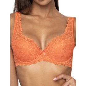 Бюстгальтер балконет тюльпан MAT CARMELA Pomaranczowy M-053-22, Цвет: оранжевый, Размеры: 65E