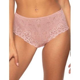 Высокие кружевные трусики MAT NATALIE F-3824-52 Roz Pudrowy, Цвет: пудровый, Размеры: M