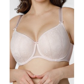 Бюстгальтер балконет тюльпан Honey H42-21-L крем-брюле, Цвет: крем-брюле, Размеры: 80D