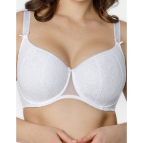 Бюстгальтер балконет тюльпан Honey H42-21-L белый, Цвет: белый, Размеры: 80C