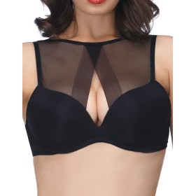 Бескостный бюстгальтер супер пуш-ап Mioocchi ADELE 7533 nero, Цвет: nero (черный), Размеры: 65C