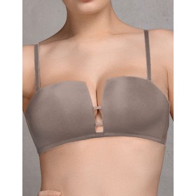 Бюстгальтер планж с пуш-ап Mioocchi ADELE 7534 stone, Цвет: stone (кофейный), Размеры: 70D