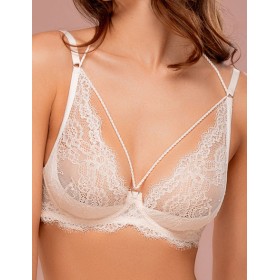 Кружевной бралетт на косточках Mioocchi DENISA 8166 latte di cocco, Цвет: latte di cocco (коко, Размеры: 80C