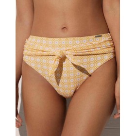 Высокие женские плавки Ysabel Mora 82434 желтый/белый, Цвет: желтый/белый, Размеры: XL